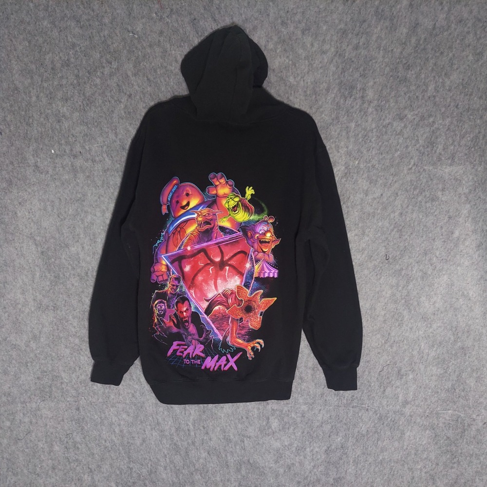 Halloween Horror Nights 2019 Hoodie Men M Black Stranger Things Ghostbusters